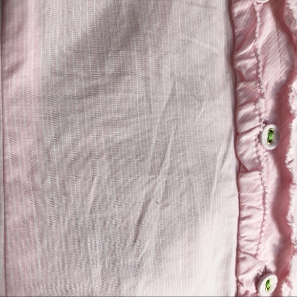 Lilly Pulitzer Pink Contrast Cuff Button Down Shirt - Picture 8 of 11
